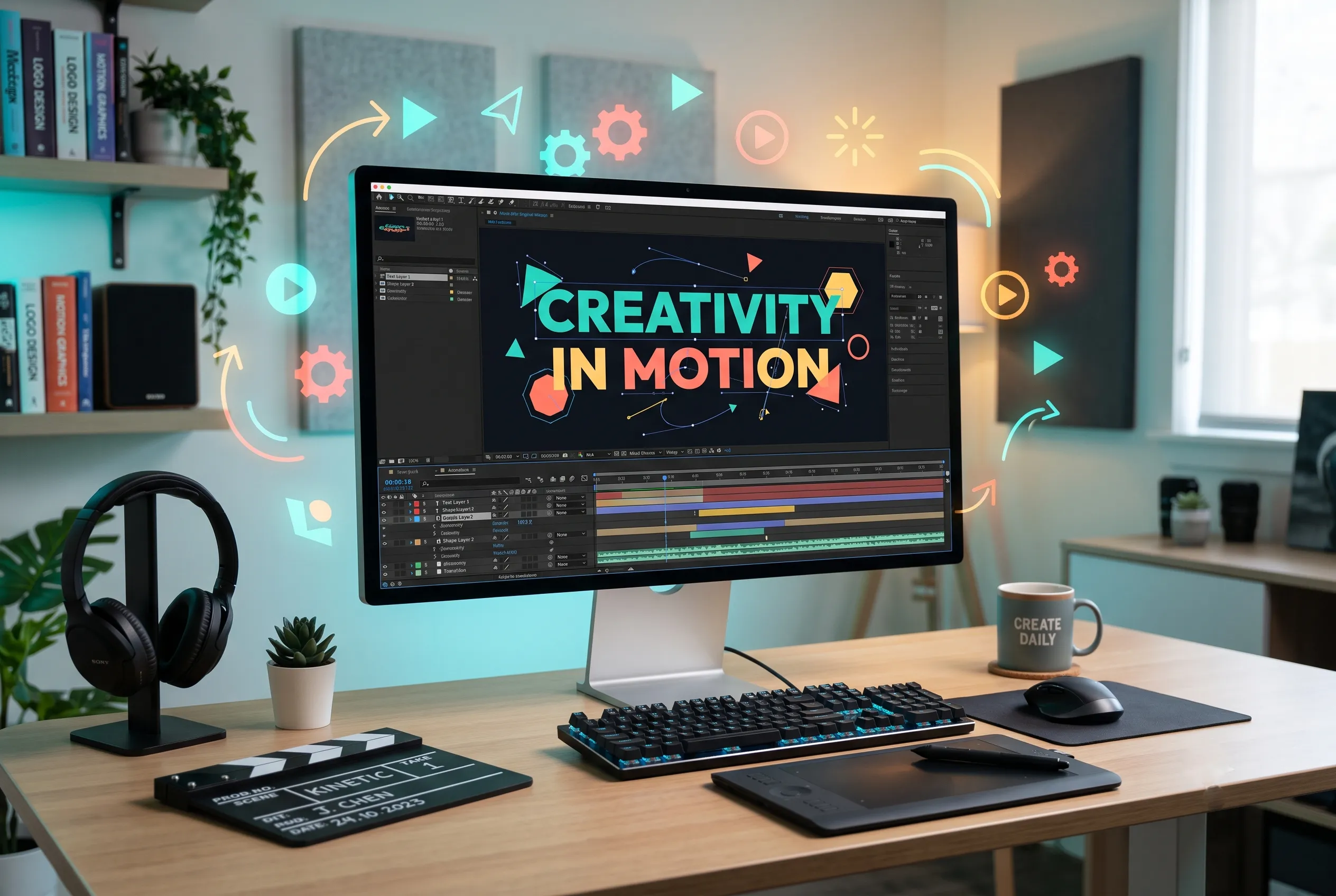 Motion graphics execution