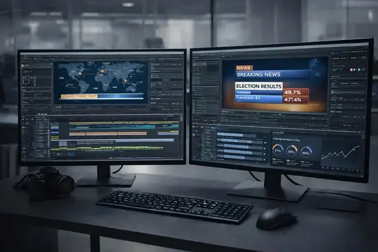 Motion graphics execution