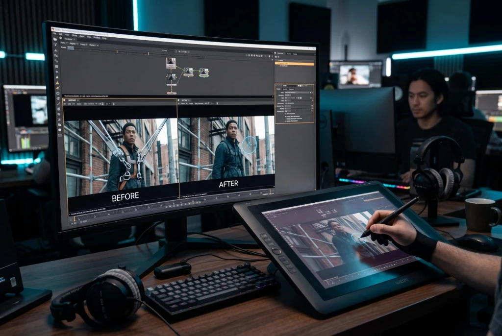 Paint cleanup and compositing support